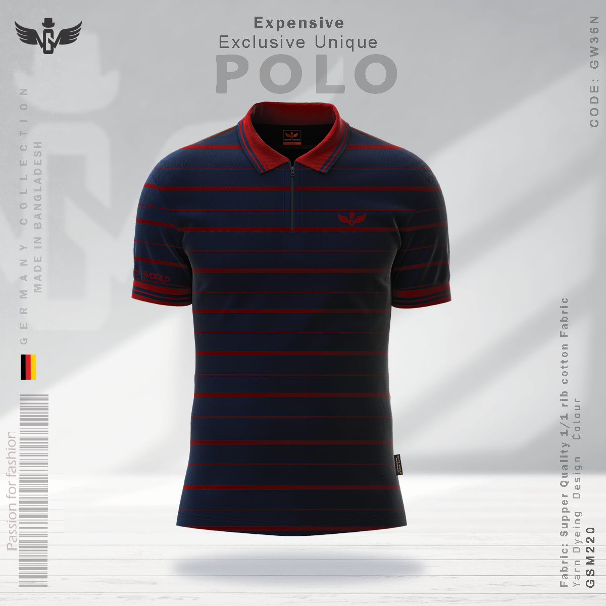 Gents World Elite Quality Polo Shirt - Gents World